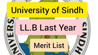 Last year LLB merit list Hyderabad Campus  University of Sindh [upl. by Ruddy693]