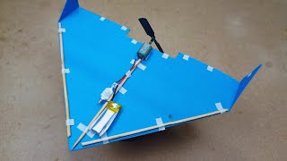 Homemade Drone Easy Making with Chart Paper  how to make drone at home [upl. by Leikeze]