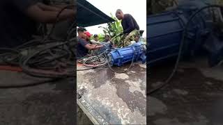 Inicio de los trabajos de instalación de las bombas sumergibles en Aguacatal Girardot [upl. by Xed755]