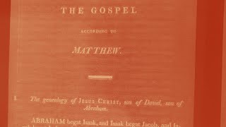 1808 Thomson Septuagint Bible Reading Matthew 7 [upl. by Kirtap]