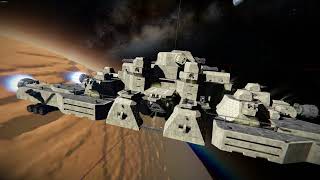 Buron Moving Fortress  quotThrough  The  Atmospherequot Space Engineers [upl. by Lorilee]