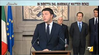 Il discorso di Matteo Renzi per lincarico di Governo [upl. by Aehsat]