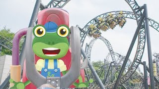 The Rollercoaster Ride  Geckos Real Vehicles  Vehicles For Kids  Learning For Kids [upl. by Nel]