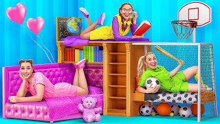 We Build a Bunk Bed For Triplets by Multi DO Challenge [upl. by Ecirtnuahs]