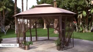 Belham Living Octagon 10 x 12 Gazebo Canopy with Curtains  Product Review Video [upl. by Belamy524]