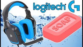 headset schoonmaken  logitech gaming g430 headset [upl. by Erdnua666]