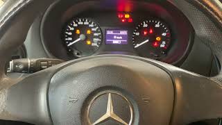 Mercedes Vito Metris Service reset No Steering Buttons [upl. by Ettenajna292]