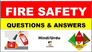 Fire safety Questions amp Answers  HSE interview  Explain in Hindi [upl. by Anitsirhcairam]