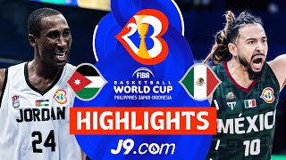 Jordan 🇯🇴 vs Mexico 🇲🇽  J9 Highlights  FIBA Basketball World Cup 2023 [upl. by Ahsitram]