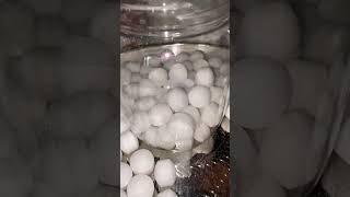 Round Naphthalene balls🤍😍 satisfying mothballs asmr oddlysatisfyingnaphthalene youtubeshorts [upl. by Enylcaj792]