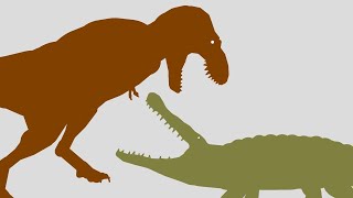 Deinosuchus vs T rex  Pivot Animation [upl. by Lukin]