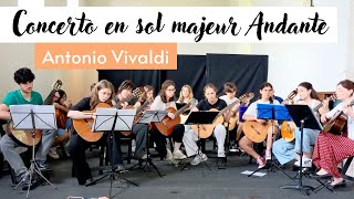 Concerto en sol majeur Andante  Antonio Vivaldi  Ensemble de guitares [upl. by Adrianne]