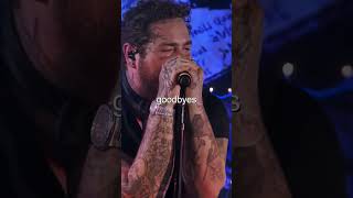 Post Malone  Goodbyes LIVE 😳🔥 [upl. by Ayanad]