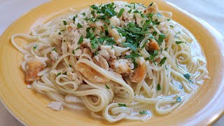 Linguine with Clam Sauce Recipe [upl. by Nosdivad]