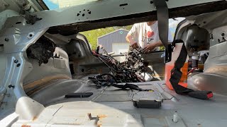 HOW TO HELLCAT SWAP 0523 CHARGERCHALLENGERMAGNUM300 PT 3 Chassis Wiring [upl. by Canada]