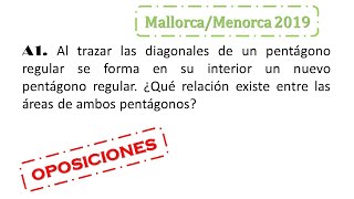 pentágono geometría examen oposiciones mallorca 2019 [upl. by Angelle832]