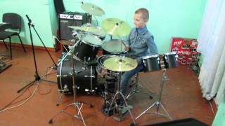 Waidmanns Heil  Rammstein  Drum Cover  Drummer Daniel Varfolomeyev 10 years [upl. by Adiari]