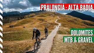 Alta Badia · Dolomites by gravel or mountain bike Pralongiá loop [upl. by Ytsim]