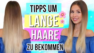 LANGE HAARE BEKOMMEN 💁🏼Tipps um schnell lange Haare zu bekommen  Haar Hacks 2018 [upl. by Kwabena638]