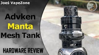 Advken Manta Mesh Tank REVIEW JoesVapezone [upl. by Stokes]