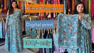 Georgette digital print fabric 100 mtr fabrics cndufabrics cndustore fabriccollection [upl. by Wash]