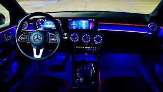 BEST Ambient Lights 2021 Mercedes AClass Night Review ExteriorInteriorPOV Drive [upl. by Ranson]