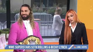 WWE Becky Lynch amp Seth Rollins on TODAY Show 1080p [upl. by Zoldi]