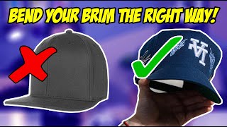 HOW TO BEND THE BRIM ON YOUR HAT TUTORIAL [upl. by Ttayh360]