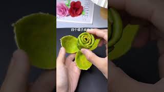 Dont throw away the orange peels after eating You can make beautiful roses with six of them T [upl. by Euqinaj726]