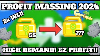 PROFIT MASSING TOILET 2024 EZ PROFIT   GROWTOPIA INDONESIA  GROWTOPIA PROFIT [upl. by Attennaej]