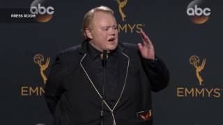 Emmy winner Louie Anderson quotBasketsquot in the press room  2016 Primetime Emmys [upl. by Bertrando99]