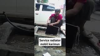 Cara service radiator mobil karimun teknisiusahakecil automotif automobile [upl. by Acinat]