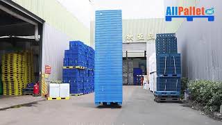 Nestable plastic pallets [upl. by Enirolf]