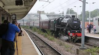 44871 Black 5 at Peterborough Station on 792024 [upl. by Ilona367]