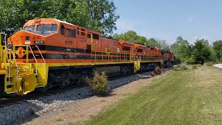 Four Leading Locomotives IORY Manifest BlanchesterOhio [upl. by Godspeed]