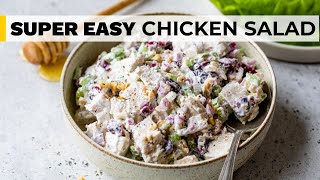 CRANBERRY CHICKEN SALAD  easy healthy recipe [upl. by Annola]