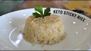 Keto Thai Style or Chinese Sticky Rice  Low Carb Sticky Rice for Sushi  Diabetic Sticky Rice [upl. by Gatias]