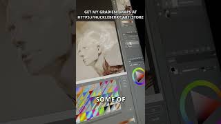 Get starting color FAST with FREE gradient maps Photoshop Clip Studio Paint Krita [upl. by Yrtua]