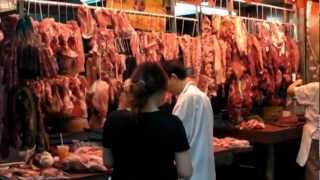 Hong Kong Causeway Bay The Meat Market Street Food Chinese Food [upl. by Talbert]