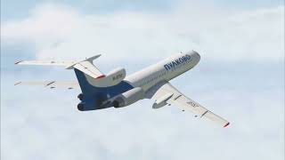 Pulkovo Aviation Enterprise Flight 612  Crash Animation [upl. by Nekal]