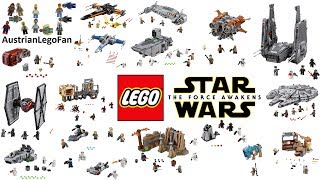 All Lego Star Wars Force Awakens Sets Compilation  Lego Speed Build Review [upl. by Sutsugua]