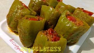 ZEYTÄ°NYAÄLI BÄ°BER DOLMASI  TAM Ã–LÃ‡ÃœLÃœ DOLMA TARÄ°FÄ°  NEFÄ°S YEMEK TARÄ°FLERÄ° [upl. by Yatzeck]