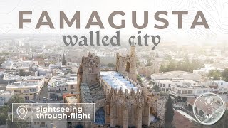 Walled City of Famagusta  Sightseeing flyover  Occupied area [upl. by Ttezzil]