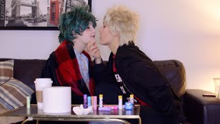 BNHA Cosplay  Chapstick challenge  BakuDeku [upl. by Annohs]