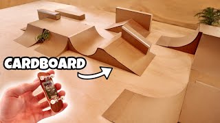 DIY Cardboard Fingerboard Skate Park [upl. by Adriane]