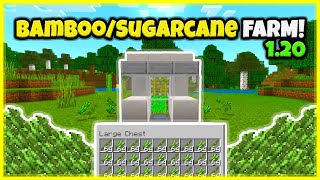 BEST BAMBOOSUGARCANE FARM VERY FAST In Minecraft Bedrock And Java 120 [upl. by Allerbag]