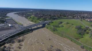 Nimbus Dam Flooding  Feb 11 2017 [upl. by Zeta]