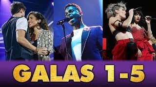 OT 2018  Top 25 actuaciones de las GALAS 15 [upl. by Elletnahs765]