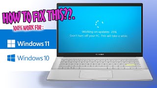 how to fix error working on updates dont turn off your computer windows 11 [upl. by Rotsen]