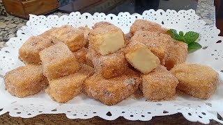 LECHE FRITA receta dulce tradicional antigua súper cremosa y deliciosa muy fácil de hacer 👌🏼 [upl. by Alegnaoj]